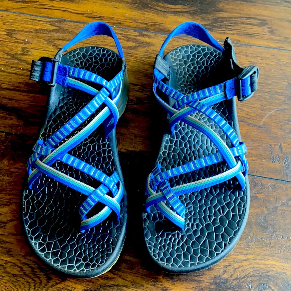 Shades of blue Chaco sandals